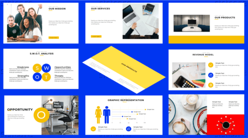 Gold and Blue Theme Presentation