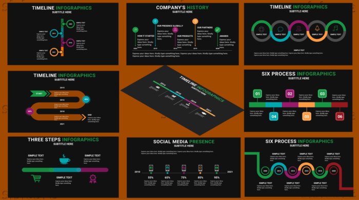 Timeline and Process Infographics